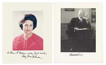 (PRESIDENTS.) Group of 9 items Signed, or Signed and Inscribed, by a U.S. President or First Lady, to Steven R. Mattis.